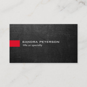 Tarjeta De Visita Chalkboard Gris elegante moderno único