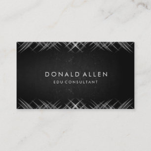 Tarjeta De Visita Chalkboard Retro Black Professional