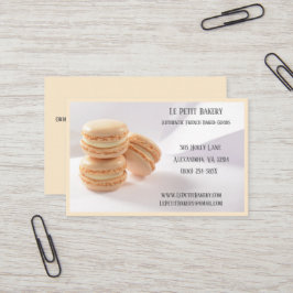 Tarjeta De Visita Champagne Bakery Baker Pastry Chef Vanilla Macaron