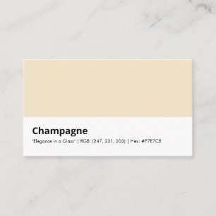 Tarjeta De Visita Champán   "Elegancia en un Vaso"