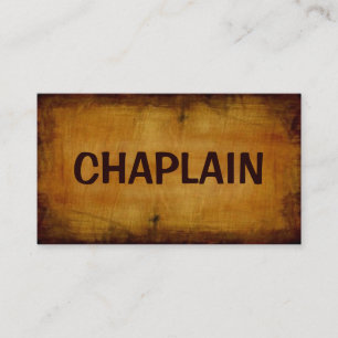Tarjeta de visita Chaplain Antique
