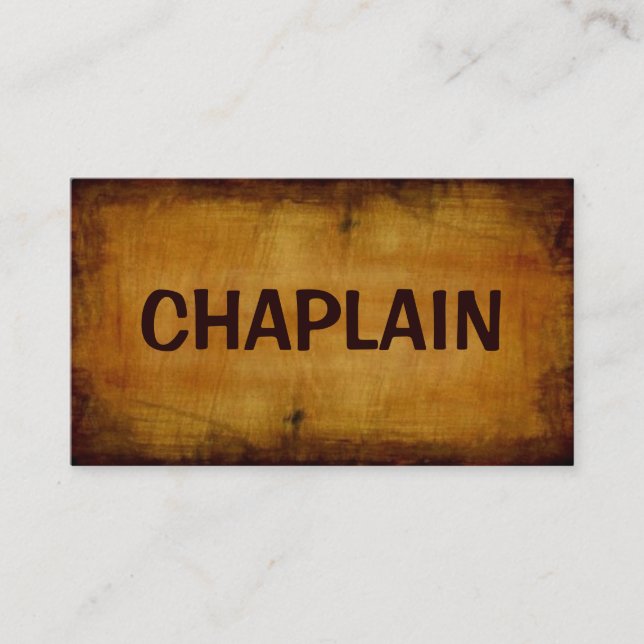 Tarjeta de visita Chaplain Antique (Anverso)