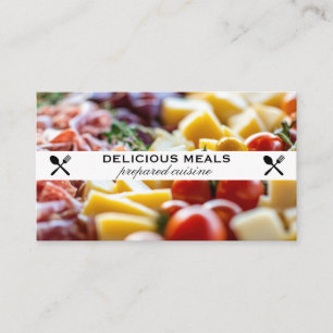 Tarjeta De Visita Charcuterie Foods   Propagación