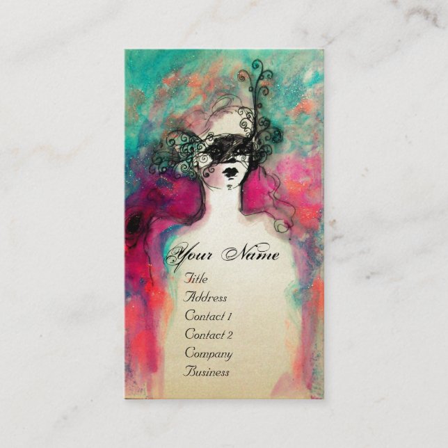 Tarjeta De Visita CHARM MONOGRAM,Libro de la Perla Blanca (Anverso)