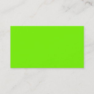 Tarjeta De Visita Chartreuse Herramientas de sólo color verde neón a
