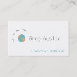 Tarjeta De Visita Chat de la Tierra