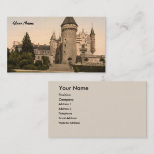 Tarjeta De Visita Chateau de Busset, cerca de Vichy, Francia