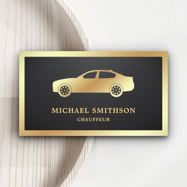 Tarjeta De Visita Chauffeur profesional de coches de fibra de carbon (Subido por el creador)