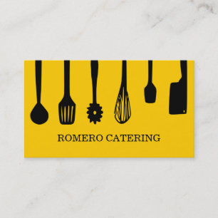 Tarjeta De Visita Chef Catering Food Restaurant Business Card