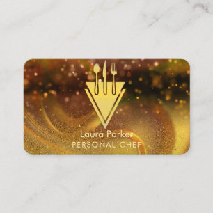 Tarjeta De Visita Chef Catering Restaurant Kitchen Tools Personal