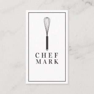 Tarjeta De Visita Chef Cocina Restaurante Comida