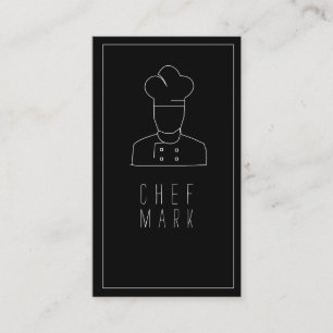 Tarjeta De Visita Chef Cocina Restaurante Comida
