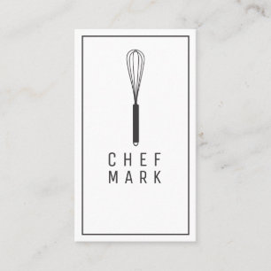 Tarjeta De Visita Chef Cocina Restaurante Comida