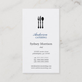 Tarjeta De Visita Chef/comedor/restaurante moderno
