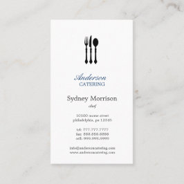 Tarjeta De Visita Chef/comedor/restaurante moderno