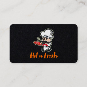 Tarjeta De Visita Chef con pizza