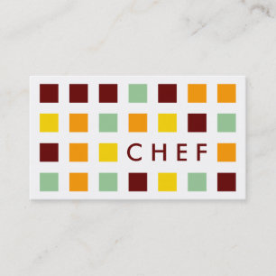 Tarjeta De Visita CHEF (cuadrados mod)
