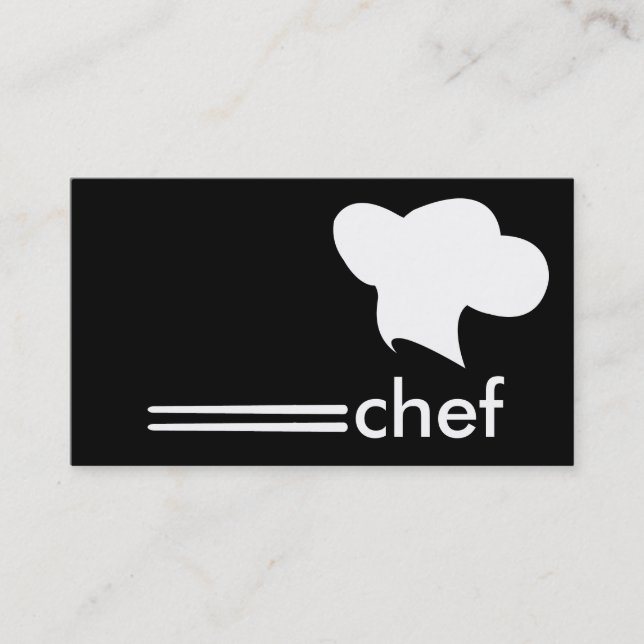 Tarjeta De Visita Chef de cocina japonesa (Anverso)