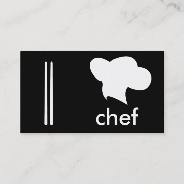 Tarjeta De Visita Chef de cocina japonesa (Anverso)