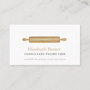 Tarjeta De Visita Chef de repostería o clases privadas de la