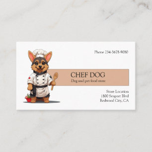 Tarjeta De Visita Chef Dog