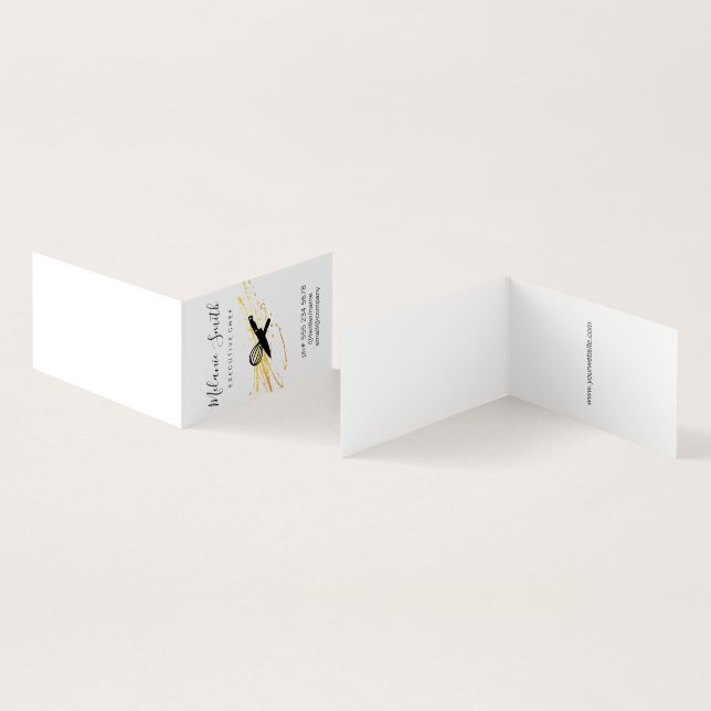 Tarjeta De Visita Chef ejecutivo (Interior y exterior)