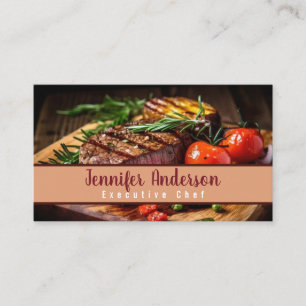 Tarjeta De Visita Chef Ejecutivo Chef Personal Sous Chef Restaurante