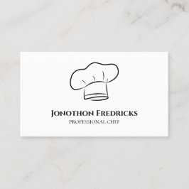 Tarjeta De Visita Chef Food Catering Service Profesional