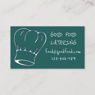 Tarjeta De Visita Chef gorra moderno y elegante