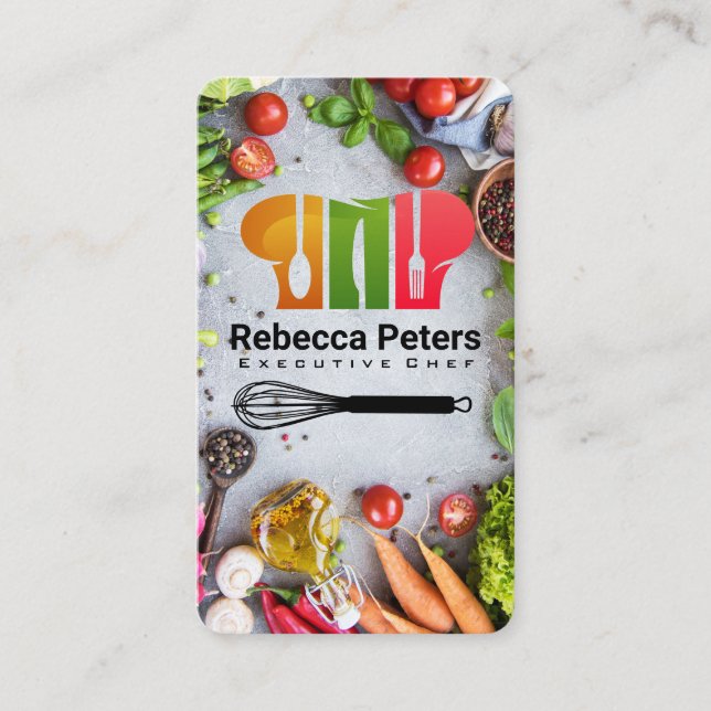 Tarjeta De Visita Chef Hat | Culinary Restaurant (Anverso)