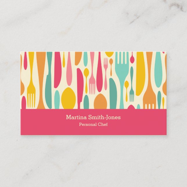 Tarjeta De Visita Chef personal (Anverso)