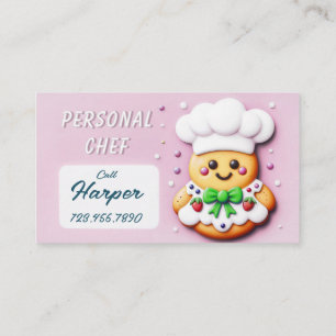 Tarjeta De Visita chef personal galleta chef lindo