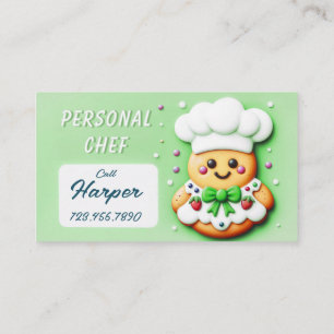 Tarjeta De Visita Chef personal lindo cocinero