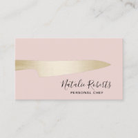 Chef personal pastelero de oro elegante Rubor rosa