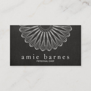 Tarjeta De Visita Chef personal Whisk Black Catering Black