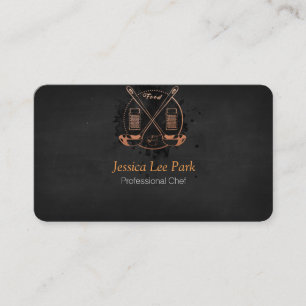 Tarjeta De Visita Chef profesional / Chef personal / salón de comid
