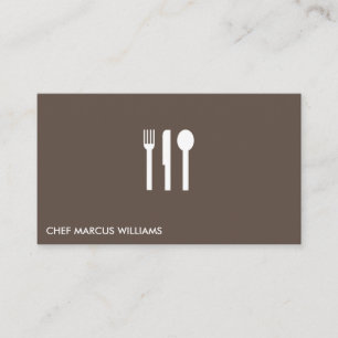 Tarjeta De Visita Chef   Restaurante
