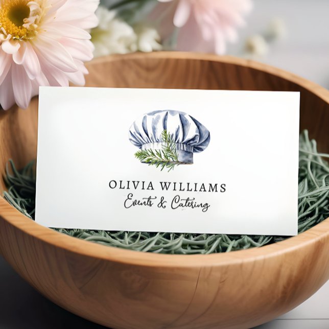 Tarjeta De Visita Chefs Gorra Personal Chef & Catering (Subido por el creador)