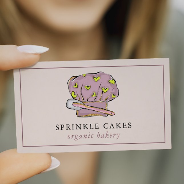 Tarjeta De Visita Chefs modernos panadería Gorra Baker (Subido por el creador)