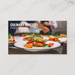 Tarjeta De Visita Chefs Plantando Creaciones de Alimentos