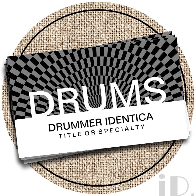 Tarjeta De Visita cheques de DRUMS en negrita (Subido por el creador)