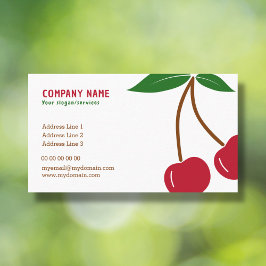 Tarjeta De Visita Cherry Business Card