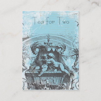 Tarjeta De Visita Cherub Rococo del siglo XVIII