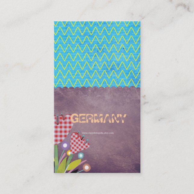 Tarjeta De Visita Chevron Business Card (Anverso)