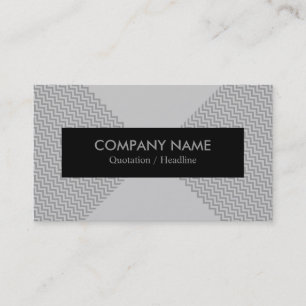 Tarjeta De Visita Chevron moderno