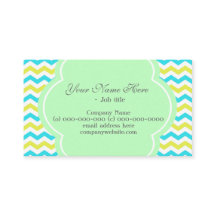 Chevron moderno, elegante, azul y verde lima