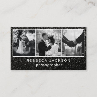 Tarjeta De Visita Chic Modern Script Typography Simple Photographer 