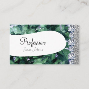 Tarjeta De Visita Chic Oro Glitter Rosa Artista Rosa Dorado Negocio