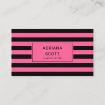 Chic rosa raya negra Belleza Profesional
