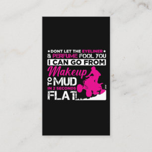 Tarjeta De Visita Chica ATV maquillaje para vehículos fuera de carr